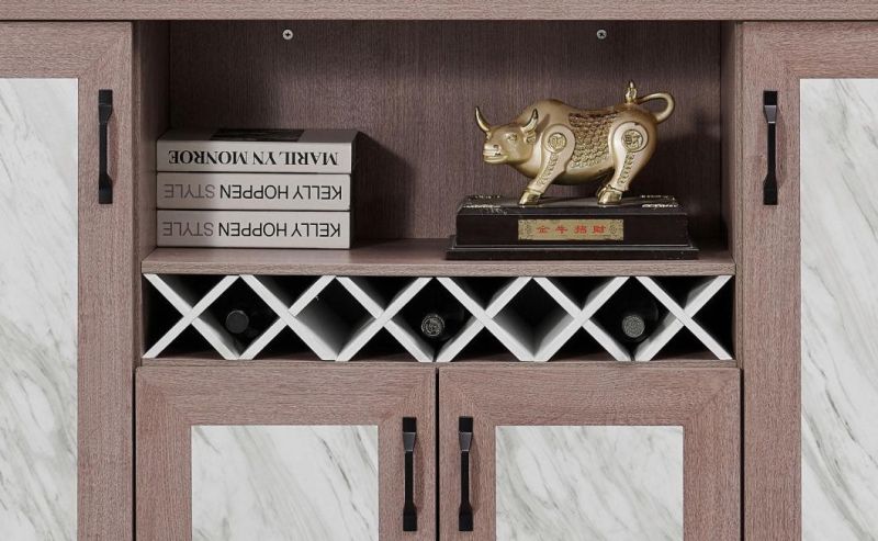 Classic Design MDF Luxury Wooden 4 Doors File Cabinet Office Storage Cabinet