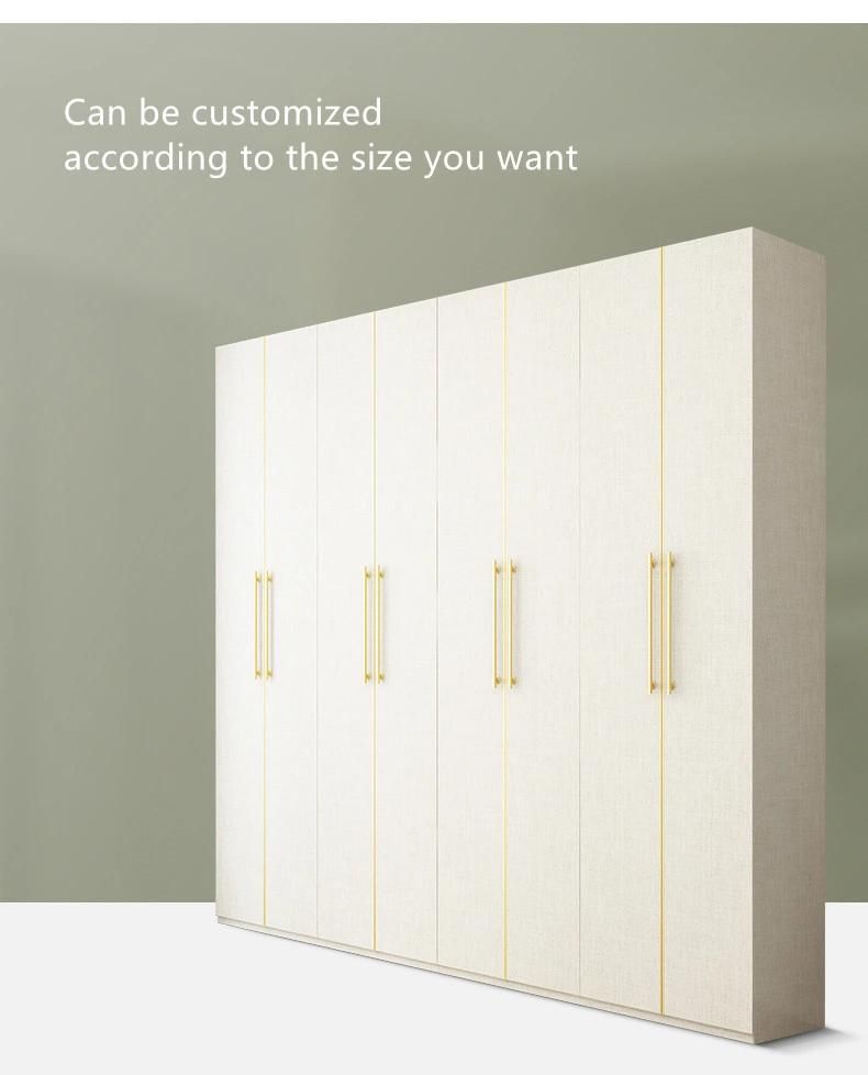Best Price Creative Style Grey Mixed Silver 5-Door Storage Bedroom Furniture with Handle