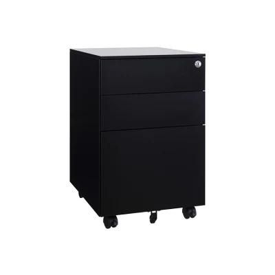 High Quality Metal Storage 3 Drawer File Cabinet Mobile Pedestal