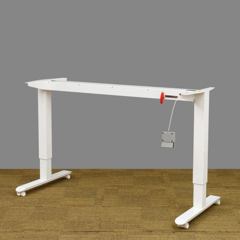 Modern Furniture Manual Height Adjustable Standing Office Workstation Study Computer Table (Milano)