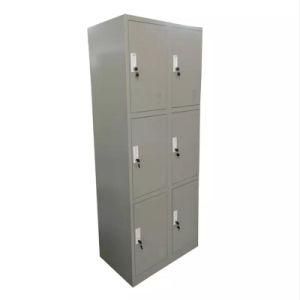 Multiple Looker Steel Storage Metal Clothes Locker with 6 Doors