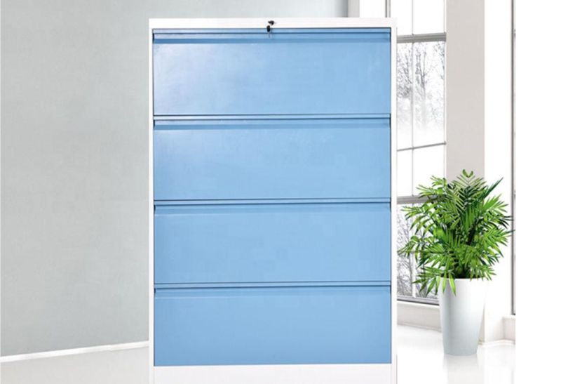 High Quality Colorful Wide 4 Drawer Metal Cabinet