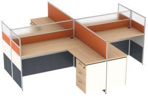 Office Desk Modern Furniture Modular Table 4 Person Workstation