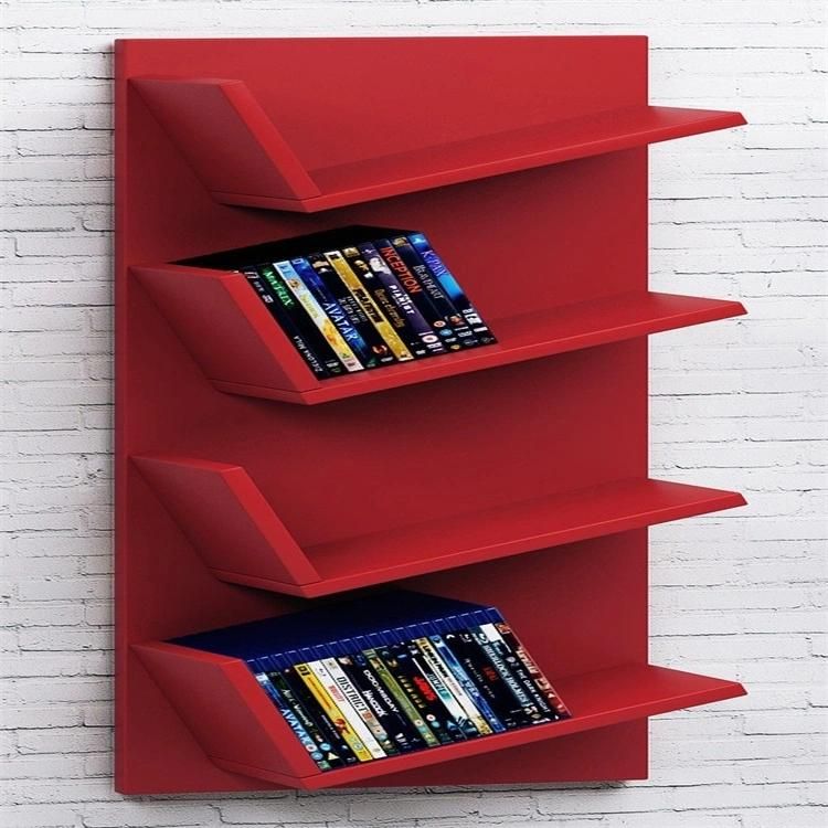 Modern Creative Wooden Bookshelf on The Wall
