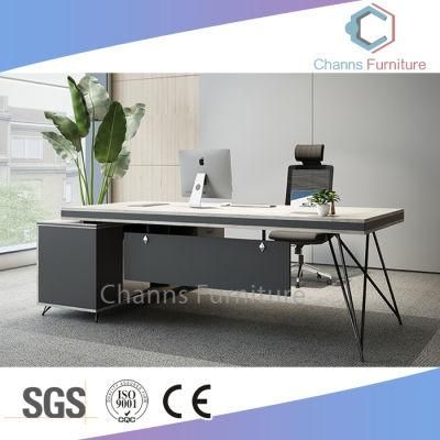 Modern Design Furniture MFC Office Table with Metal Legs (CAS-MA01)