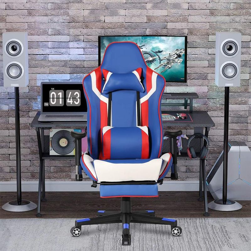 Pink 360 Swivel Leather Ergonomic Gaming Chair