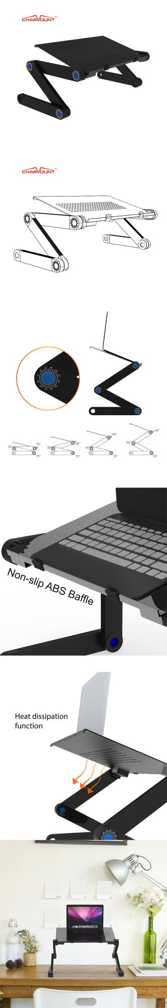 Factory Wholesale Computer Adjustable Laptop Stand, Custom Folding Computer Desk (CT-CDS-2)