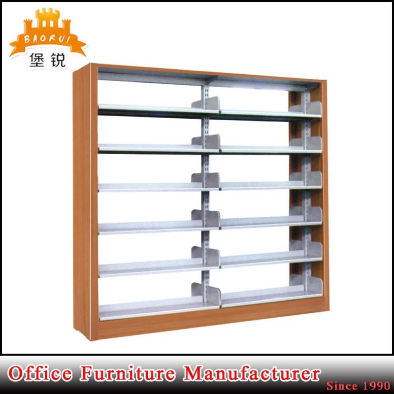 Factory Price Library Furniture Steel-Wood Book Shelf