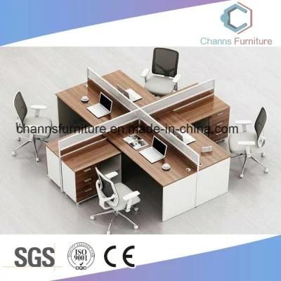 Cross Aluminum Frame with Panel Partition Workstation for 4 Persons CAS-W1854