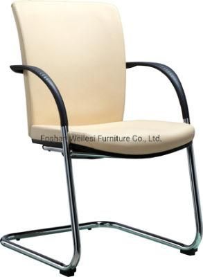 PU Leather Upholstery Seat and Back 25 Tube 2.0 Thickness Chrome Frame with PP Arms Moulded Foam in Seat&Back Conference Chair