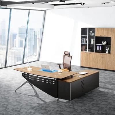 Manager Luxury Furniture Executive Office Desk with File Cabinet