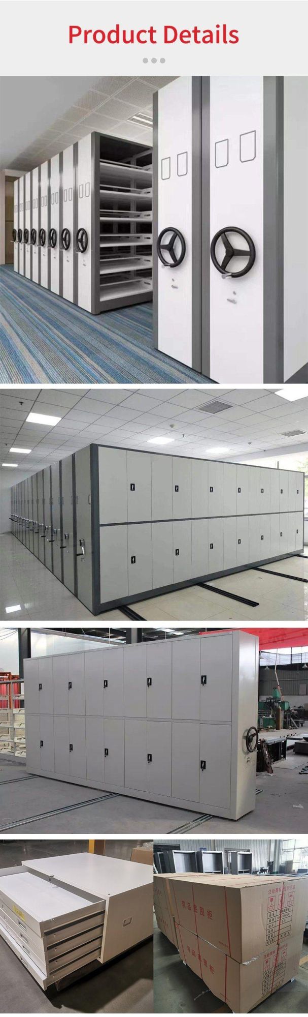 Luoyang Factory Made High Standard Mobile Mass Shelf