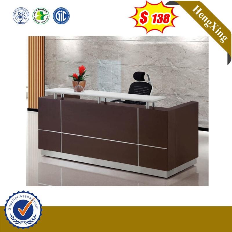 High Quality Modern Front Table Salon Furniture Wooden Reception Desk