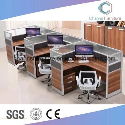 Modern Computer Table 3 Seats Office Partition Cubicle (CAS-W1880)