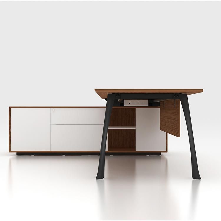 High End Office Furniture Standard Specifications L-Shape Office Table