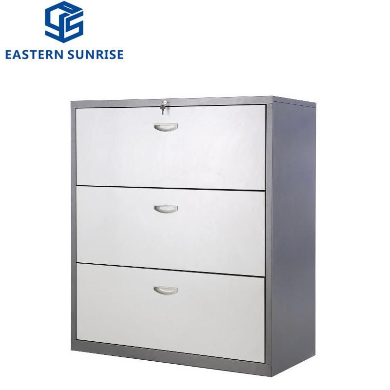 Metal Kd Steel Office Furniture 3 Drawers Filling Cabinet