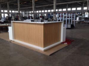 L-Shaped Best Price Standard Size White Reception Desk