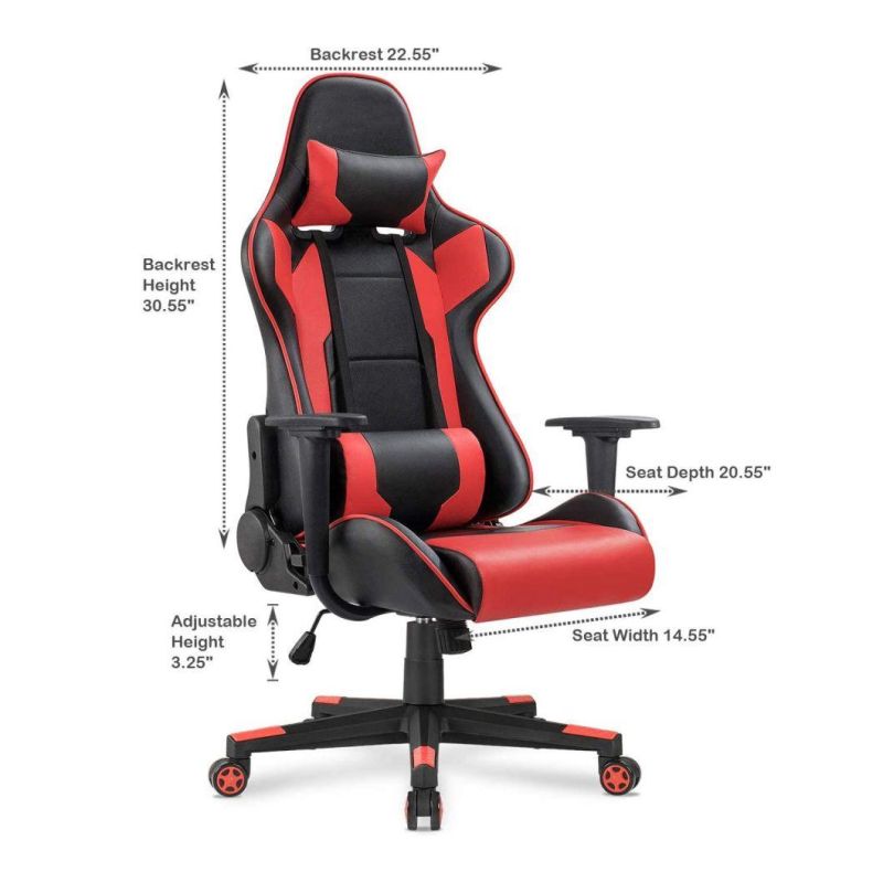 PU Leather Office Reclining Swivel Ergonomic Racing Computer Gaming Chair