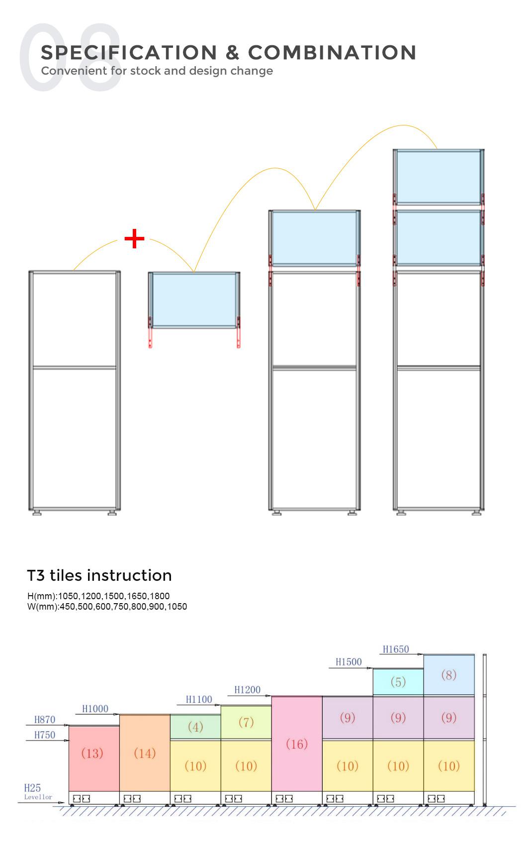 Foshan Manufacturer Modern Modular Office Furniture Cubicle Design 2 Person Workstation Desk for Office