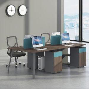 Factory Wholesale 2 4 Person Modular Wooden Workstation Modular Office Furniture