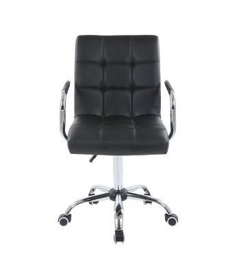 Modern Home PU Seats Bar Chair with Wheels Bar Stool Desk Chair