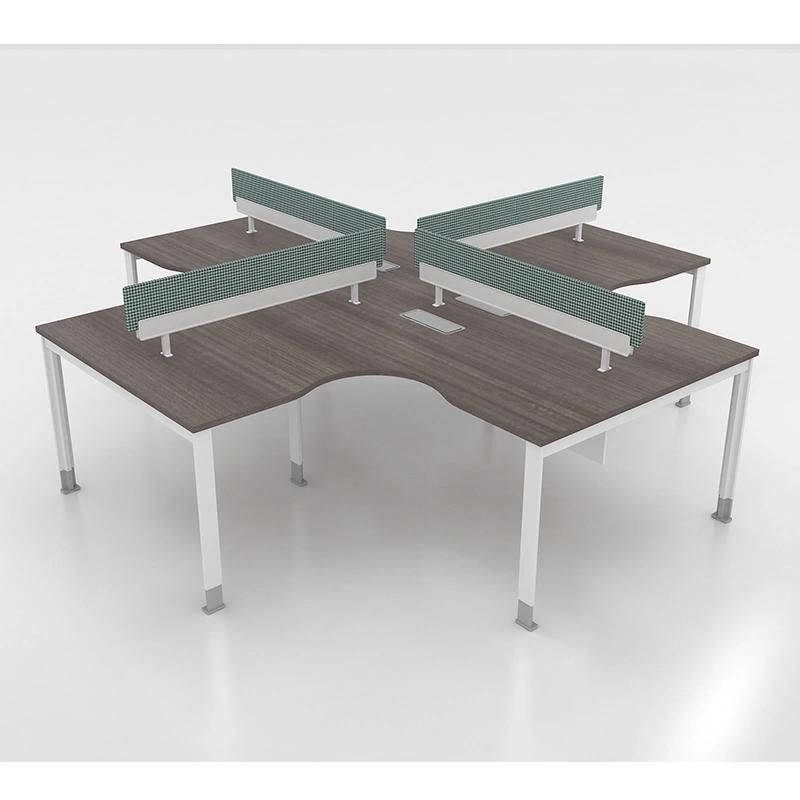 High Quality Modern Office Desk Furniture Computer Table Four Seats Workstations