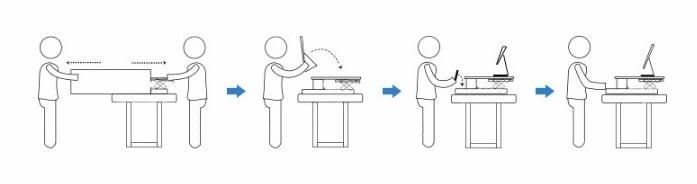 Desktop Laptop Home Multifunctional Desk Standing Lifting Computer Desk