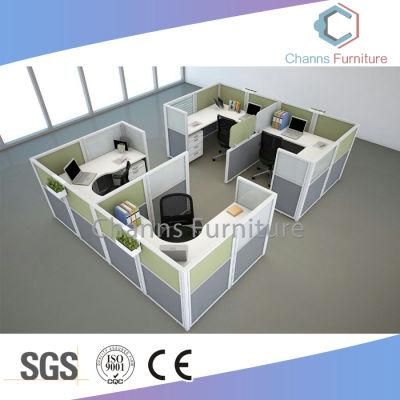 Popular Four Seats Group Furniture Combination Office Cubicle (CAS-W614)