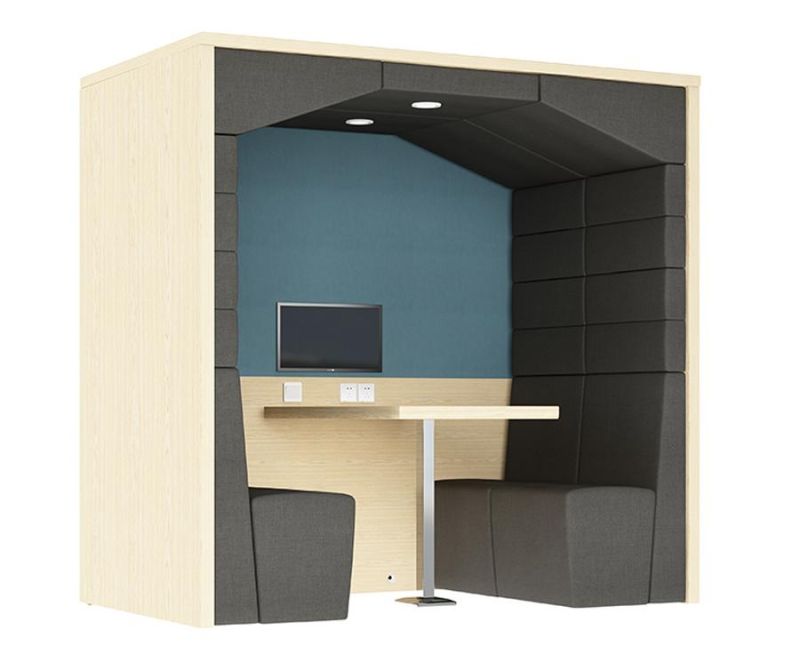 Single Type Wooden Open Office Work Pods