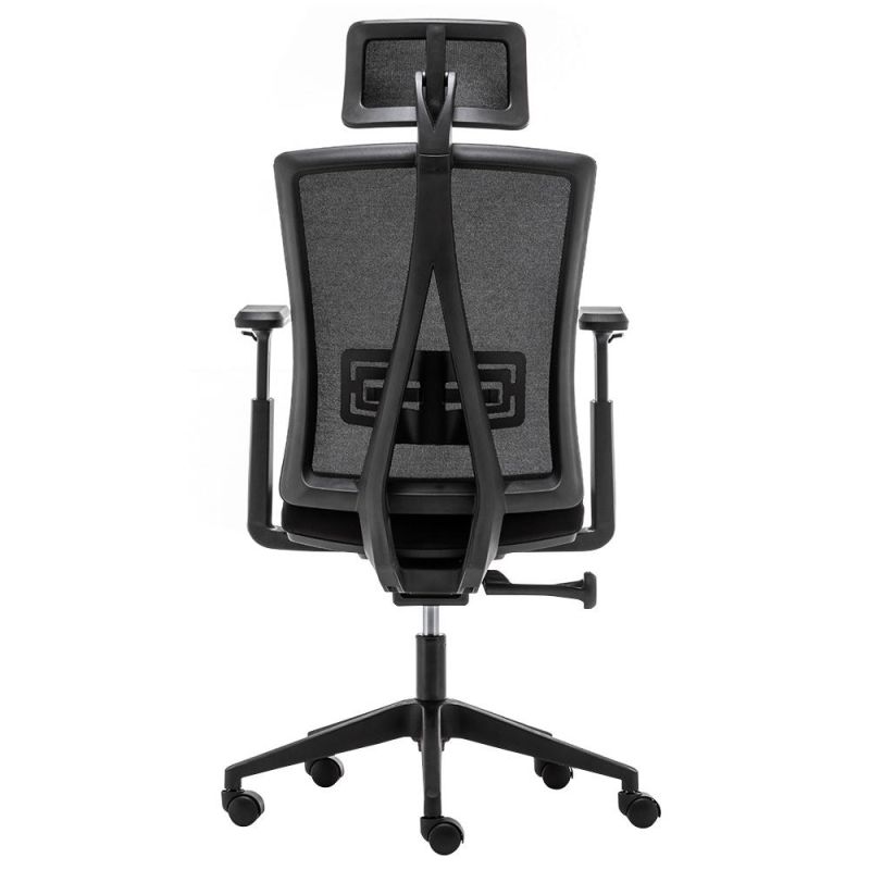 High Quality Back Mesh Fabric Swivel Computer Desk Chair Luxury Ergonomic Executive Commercial Office Chairs with Headrest