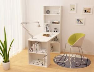Office Furniture Wood Laptop Table with Book Shelf