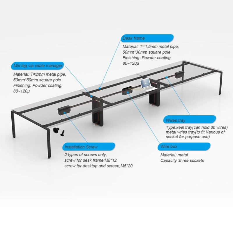 High End Curved Shaped Luxury Conference Table Set