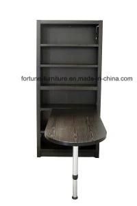 Modern Wooden Black Color Bookcase &amp; Desk Combination (I&D-7030D &70305)