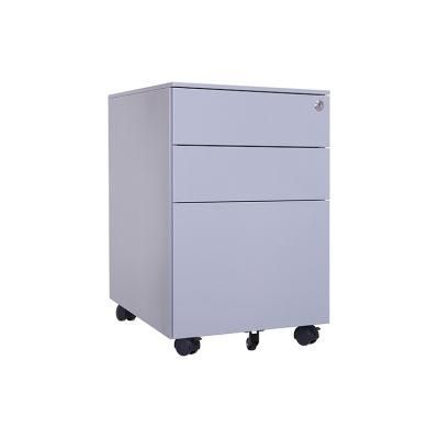 Office Furniture Movable 3 Drawer Pedestal Metal Filing Cabinet