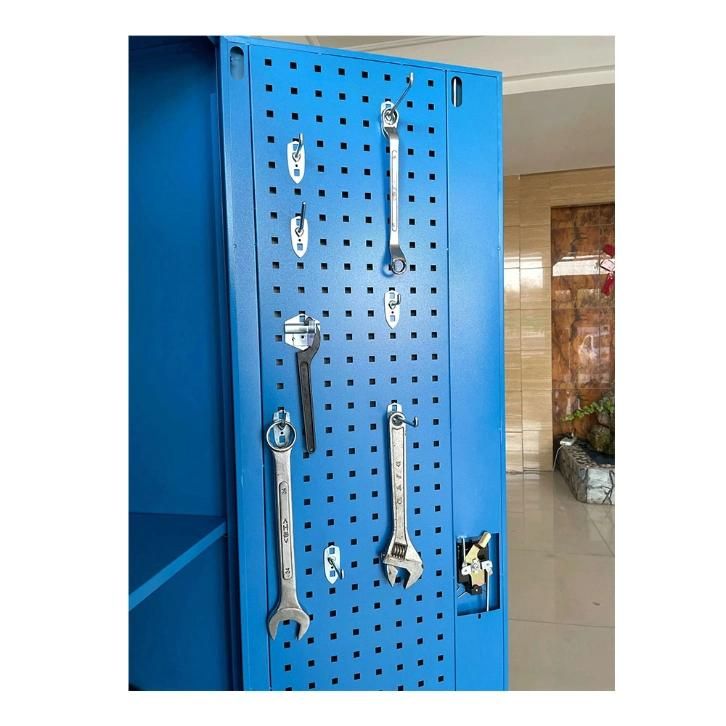 Fas-T01 Workshop Storage Equipment 2 Swing Door Metal Garage Storage Cabinet Steel Tool Cabinet