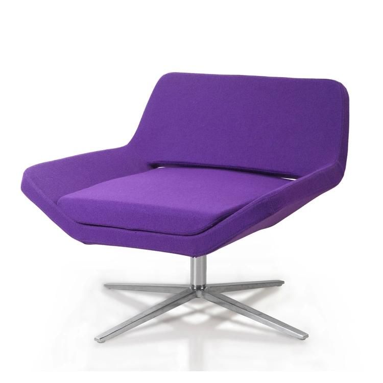 Reasonable Price Luxury Office Fabric Leisure Chair with Metal Frame