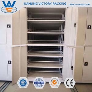 Customize Movable Files Shelving System Cold Steel Mobile Filing Cabinet Racks