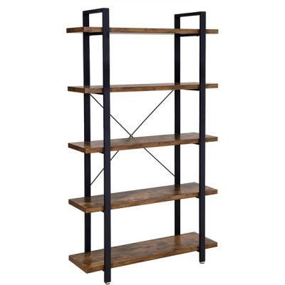 Standing Buch Regal Kinder Easy Assembly 5-Layer Industrial Stable Bookcase Storage Stehen Rack Bedroom Office Bookshelf