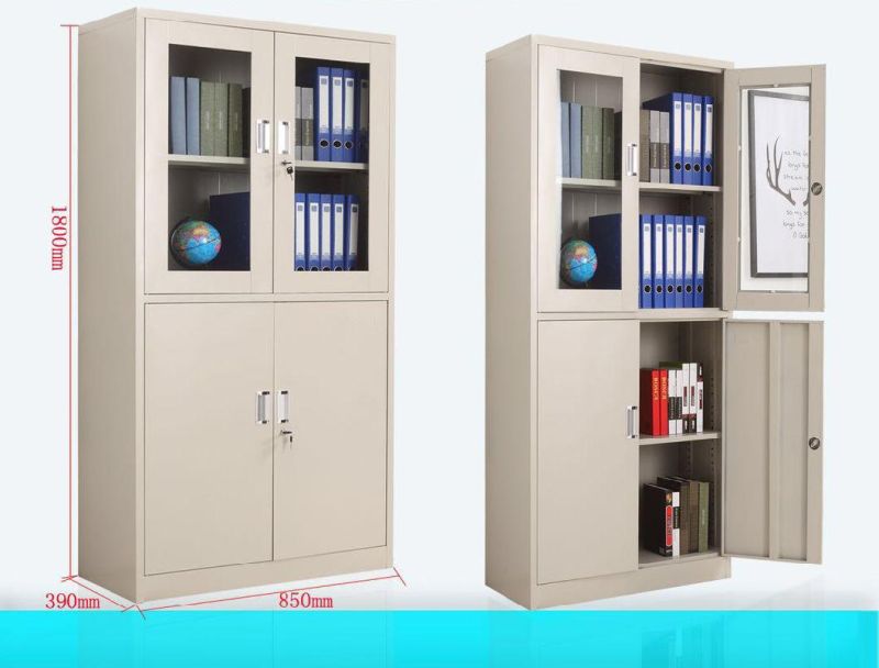 2 Doors File Cabinet Steel Metal Furniture Office Locker