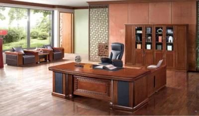 Office Hardwood Luxury Executive Desk for High End Company Used
