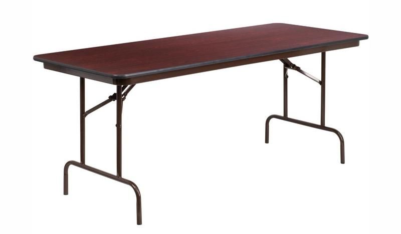 Commercial Rectangle MDF Wood Folding School Dining Tables