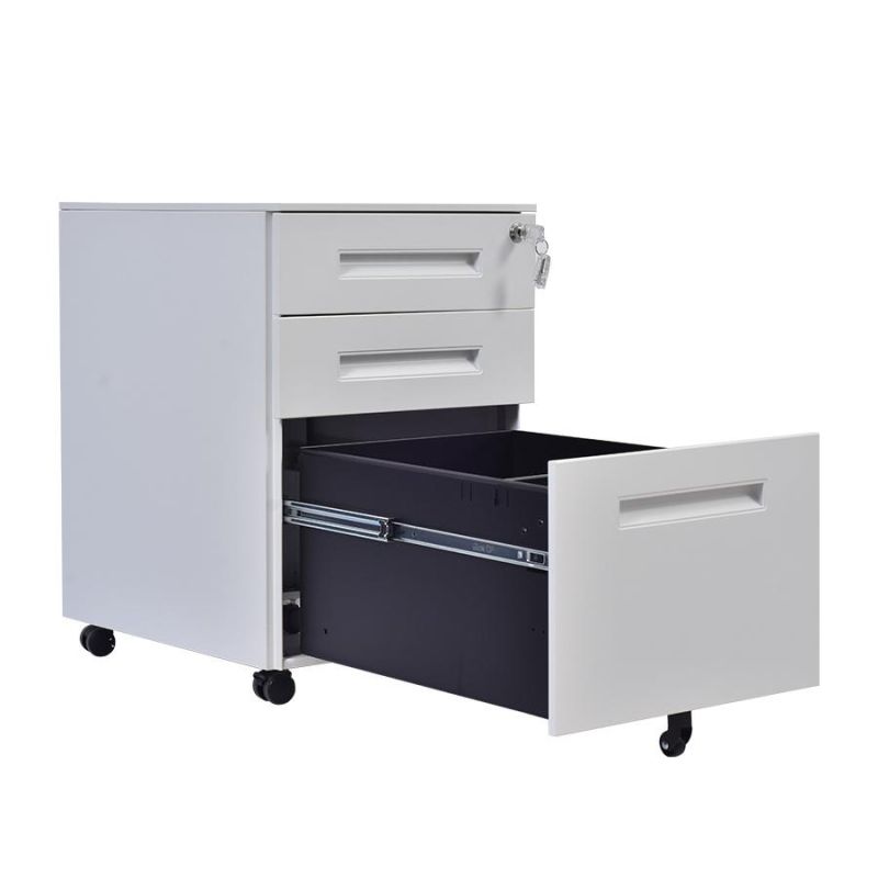 All Steel Construction 3 Drawer Cabinet with Lock in Chinese