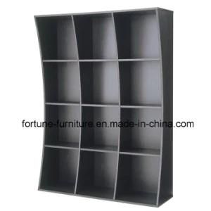 Modern Wooden Black Color Bookcase (4X3)