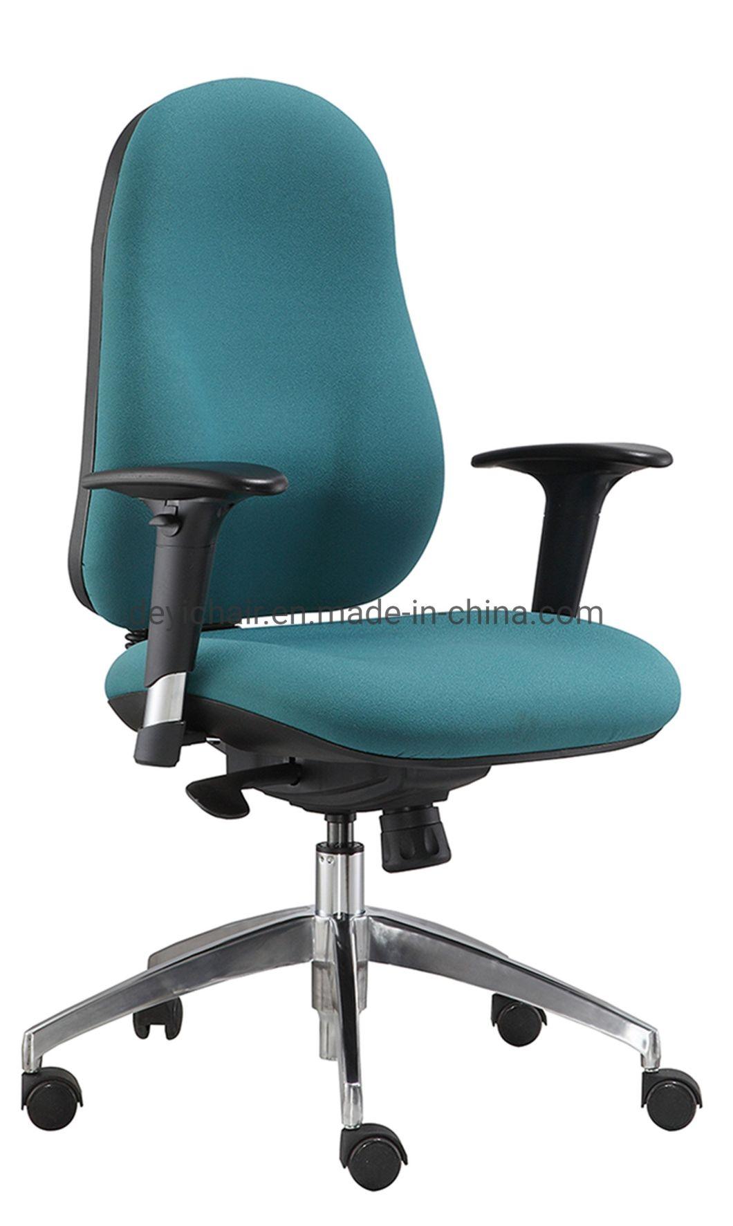 Synchronized Functional Mechanism Aluminum Base with Nylon Caster Fabric Back&Seat Executive Office Chair