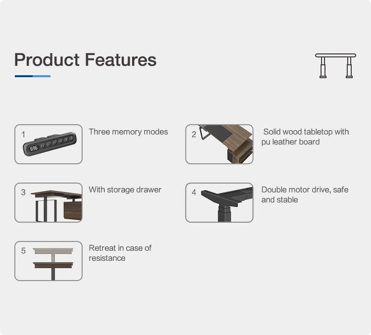 710-1210mm Adjustable Height Range Multi Function China Wholesale Gewu-Series Standing Table