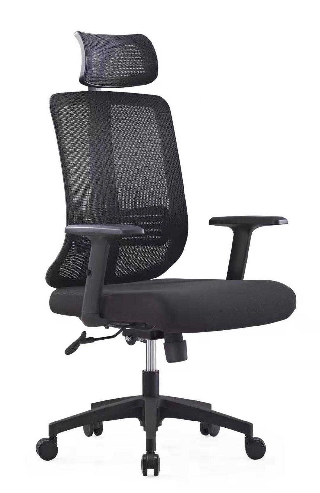 Luxury Senior Mesh Fabric Adjustable Handrest Swivel Executive Chair