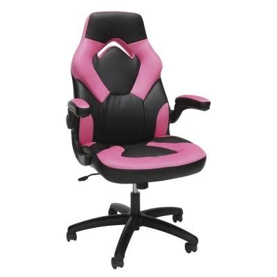 Ergonomic Upholstered Leather Arm Design Office Computer Game Chair
