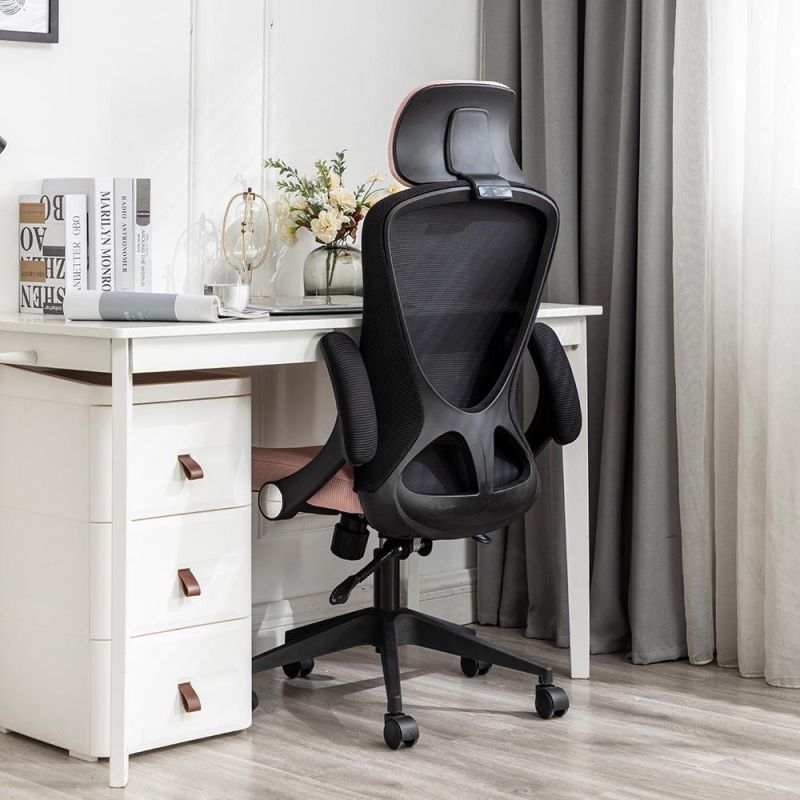 Huashi Adjustable Office Chair Comfortable Mesh Chair with Wheels