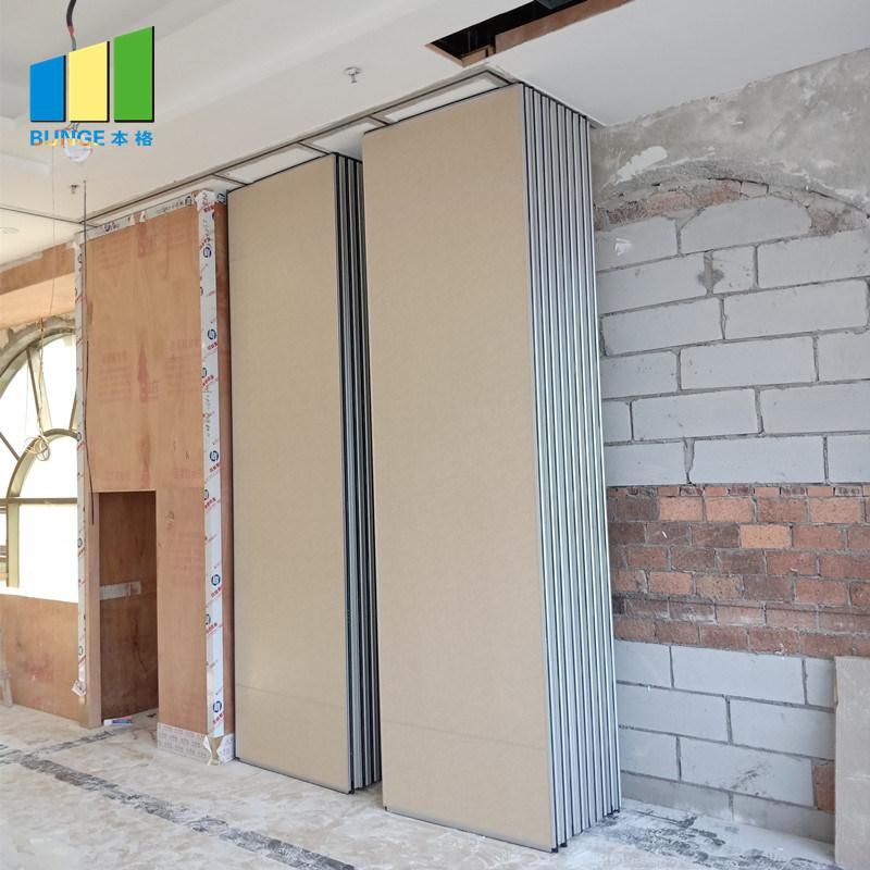 Exhibition Hall Aluminum Frame Sliding Door Partitions System Folding Partition
