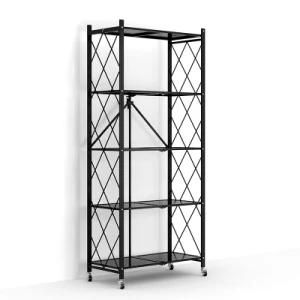 Wrought Iron Metal Steel Wood Cubes Hallway Storage Shelf 6 Tier Wirehot Sale Products